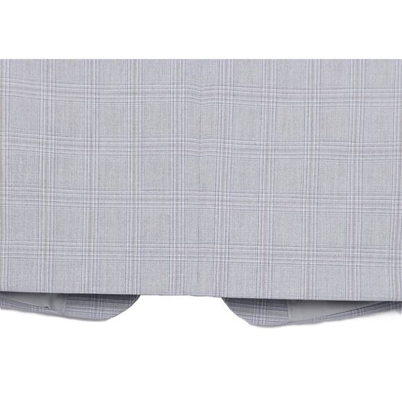 Alfani Men's Slim-Fit Tech Stretch 2-Piece Suit Light Grey Plaid 38S 30x30 NWT - Picture 7 of 13